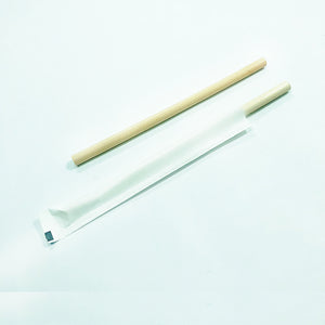 blue marche reed straw with paper wrapper in 20 cm
