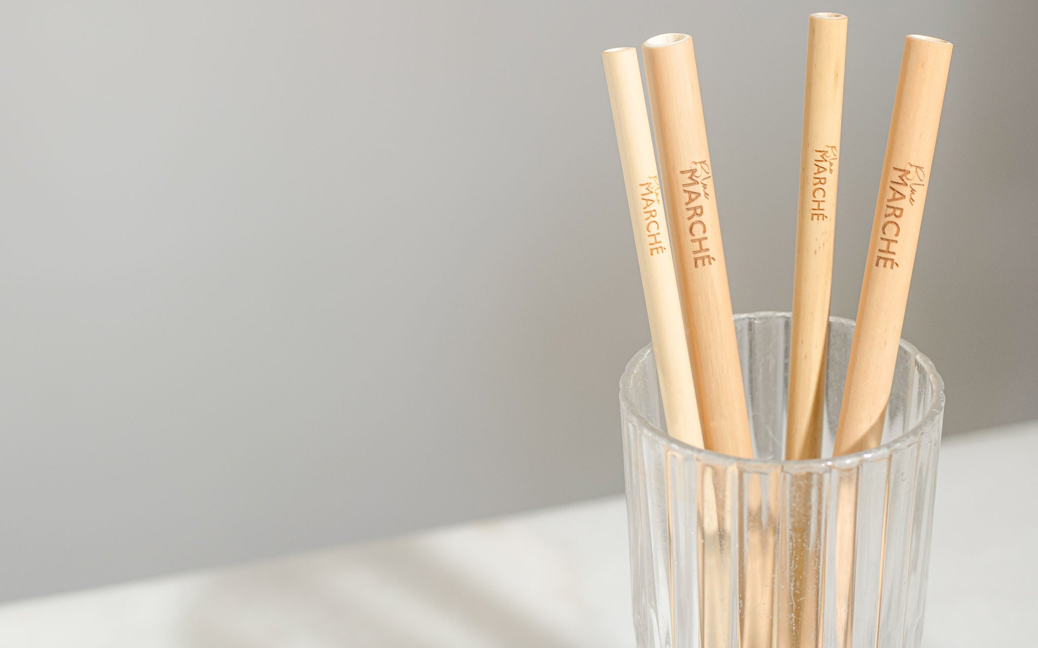 blue marche bamboo straws for smoothies